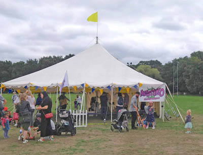 Circus  skills marquee open